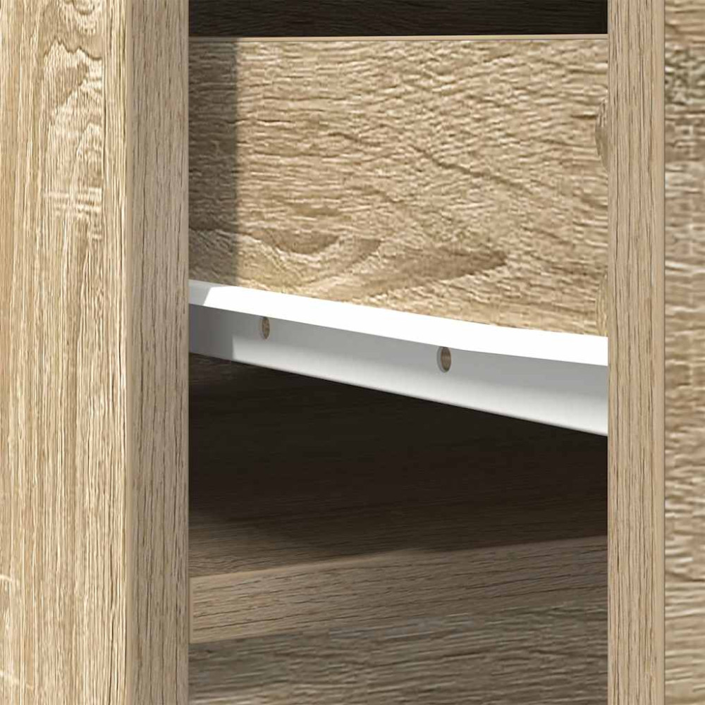 Produktbild för Highboard Sonoma ek 37,5x35x180 cm konstruerat trä
