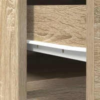 Produktbild för Highboard Sonoma ek 37,5x35x180 cm konstruerat trä
