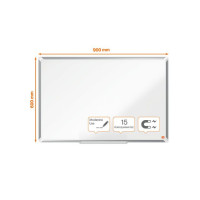 Produktbild för Whiteboard NOBO premium stål 90x60cm