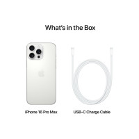 Produktbild för Apple iPhone 16 Pro Max - vitt titan - 5G smartphone - 1 TB - GSM