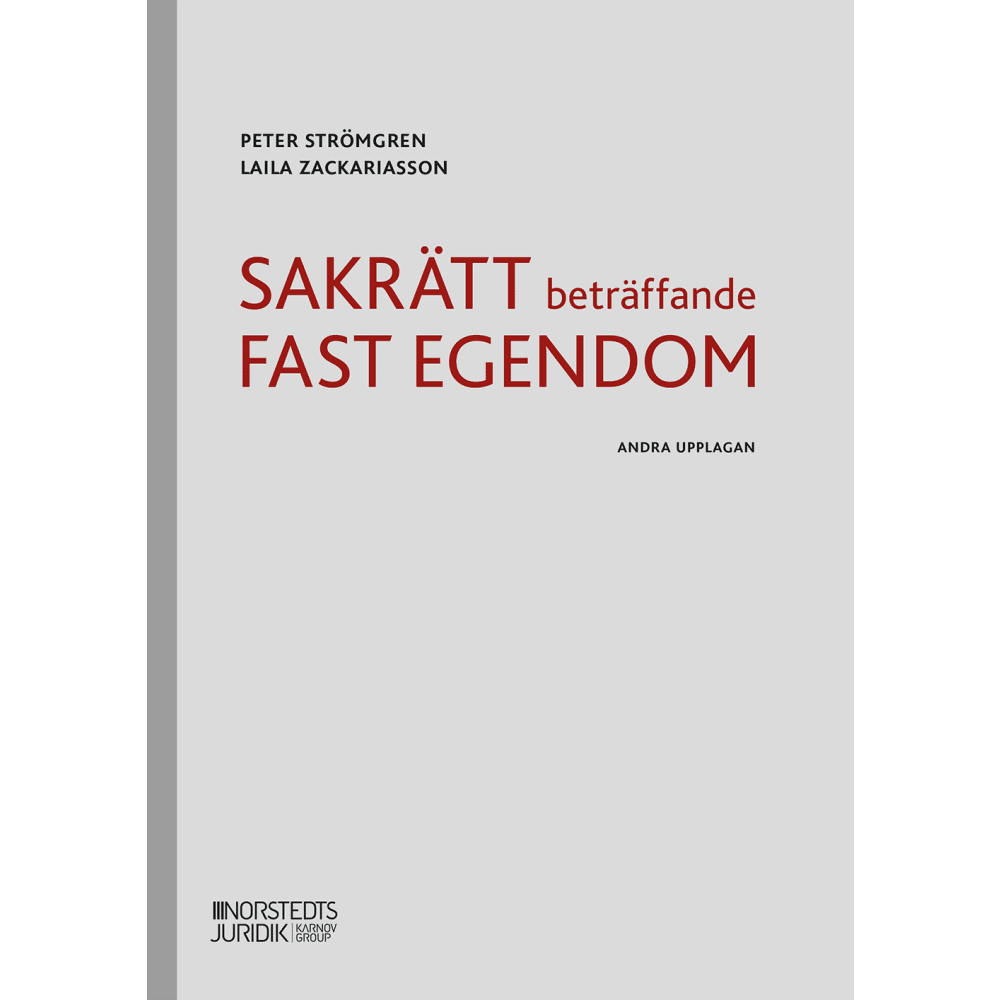 Produktbild för Sakrätt beträffande fast egendom (häftad)