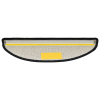 Produktbild för Trappmattor 30 st 56x17x3 cm antracit halvrunda