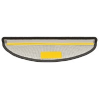 Produktbild för Trappmattor 30 st 56x17x3 cm mörkgrå halvrunda