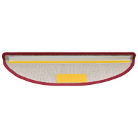Produktbild för Trappmattor 30 st 56x17x3 cm röd halvrunda