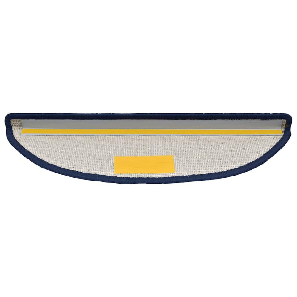 Produktbild för Trappmattor 30 st 56x17x3 cm blå halvrunda