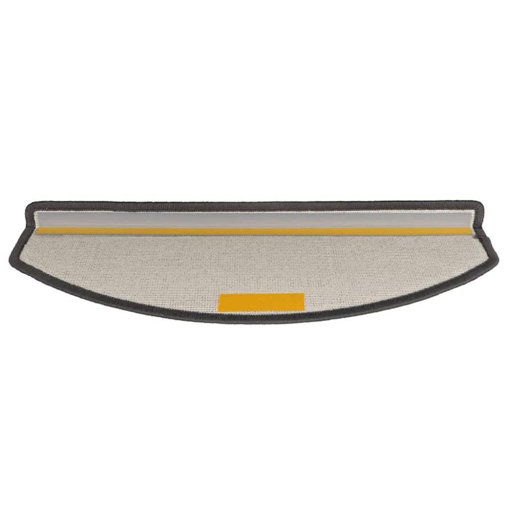 Produktbild för Trappmattor 30 st 65x24x4 cm mörkgrå halvrunda stora