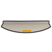 Produktbild för Trappmattor 30 st 65x24x4 cm mörkgrå halvrunda stora