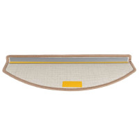 Produktbild för Trappmattor 30 st 65x24x4 cm ljusbruna halvrunda stora