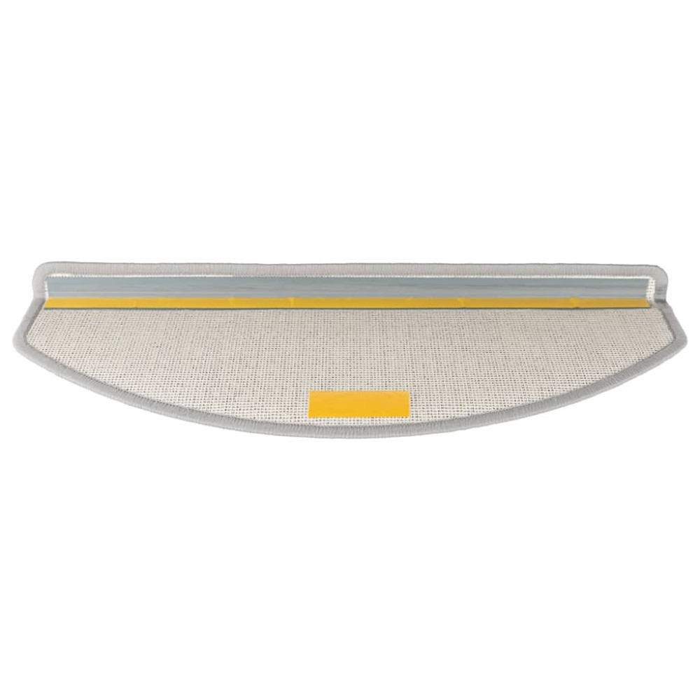 Produktbild för Trappmattor 30 st 65x24x4 cm ljusgrå halvrunda stora