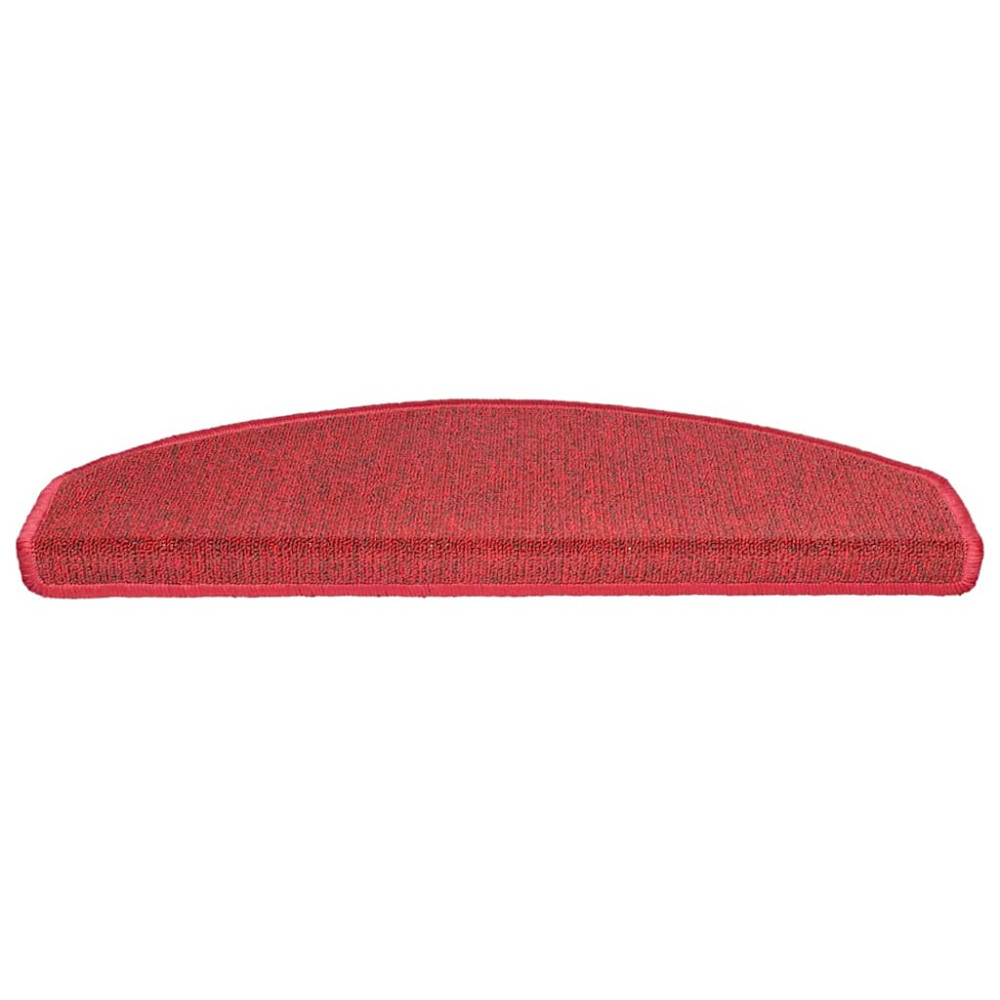 Produktbild för Trappmattor 30 st 65x24x4 cm röd halvrunda stora