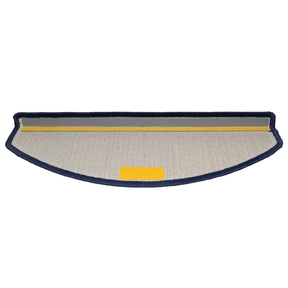 Produktbild för Trappmattor 30 st 65x24x4 cm blå halvrunda stora