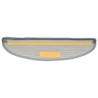 Produktbild för Trappmattor 30 st 56x17x3 cm grå halvrunda