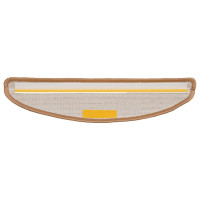 Produktbild för Trappmattor 30 st 56x17x3 cm beige halvrunda