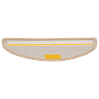 Produktbild för Trappmattor 30 st 56x17x3 cm krämfärgade halvrunda