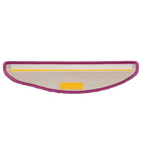 Produktbild för Trappmattor 30 st 56x17x3 cm violett halvrunda