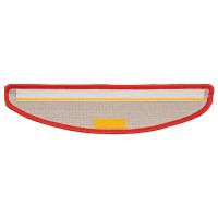 Produktbild för Trappmattor 30 st 56x17x3 cm röda halvrunda
