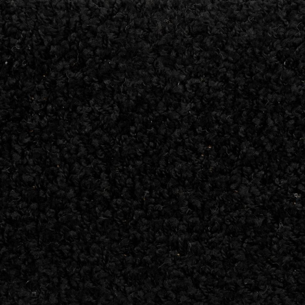 Produktbild för Trappmattor 30 st 65x21x4 cm svarta halvrunda stora