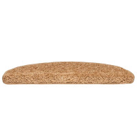 Produktbild för Trappmattor 30 st 65x21x4 cm beige halvrunda stora
