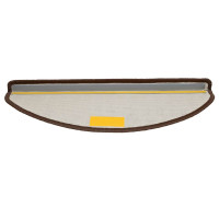 Produktbild för Trappmattor 30 st 65x21x4 cm bruna halvrunda stora