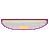 Produktbild för Trappmattor 30 st 65x21x4 cm violett halvrunda stora