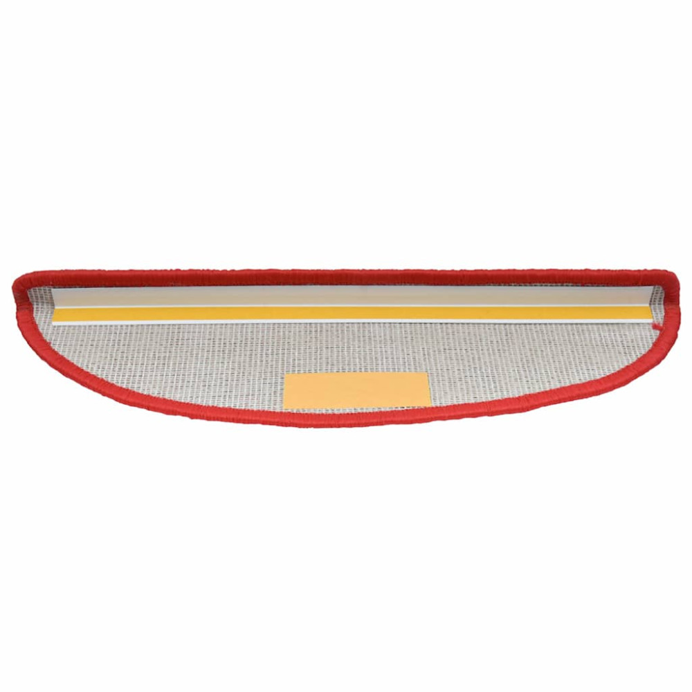 Produktbild för Trappmattor 30 st 65x21x4 cm röda halvrunda stora