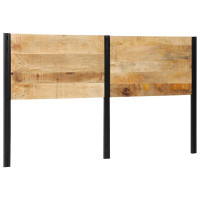 Produktbild för Sänggavel 180 cm massivt trä, mango och järn