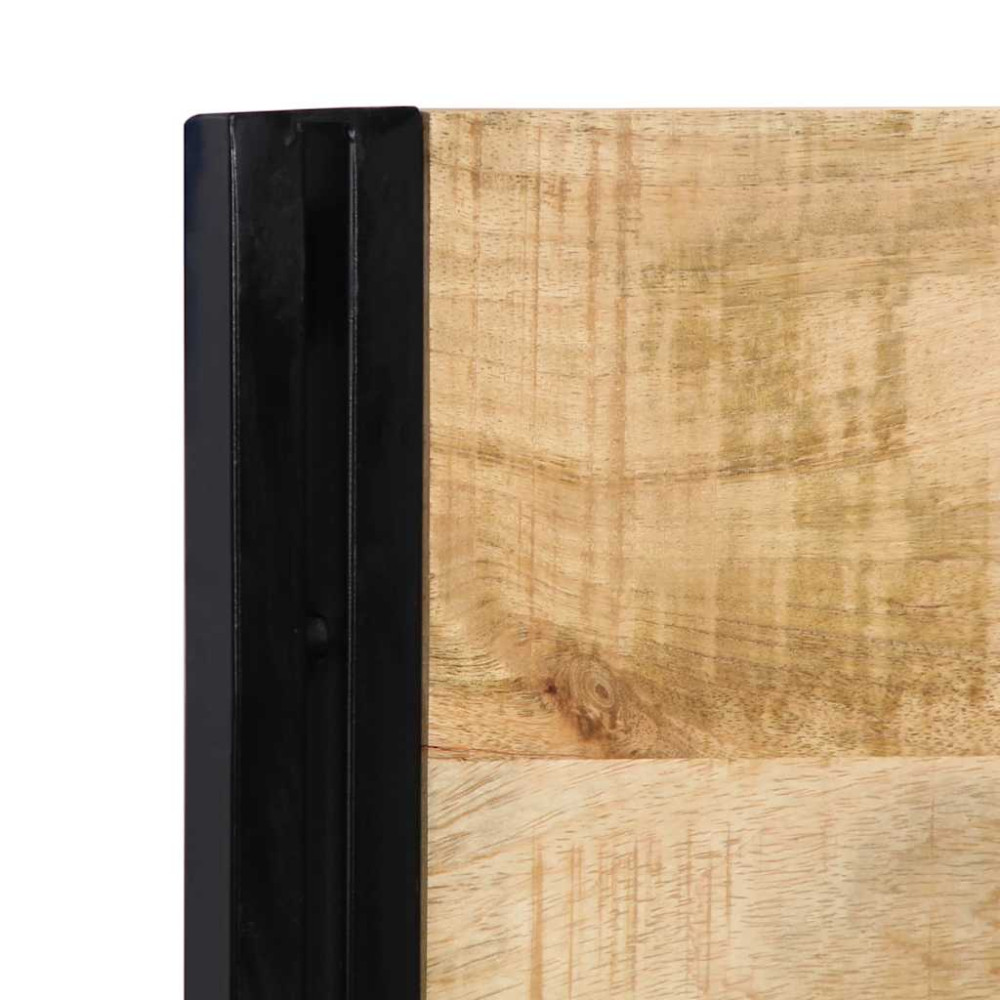 Produktbild för Sänggavel 180 cm massivt trä, mango och järn