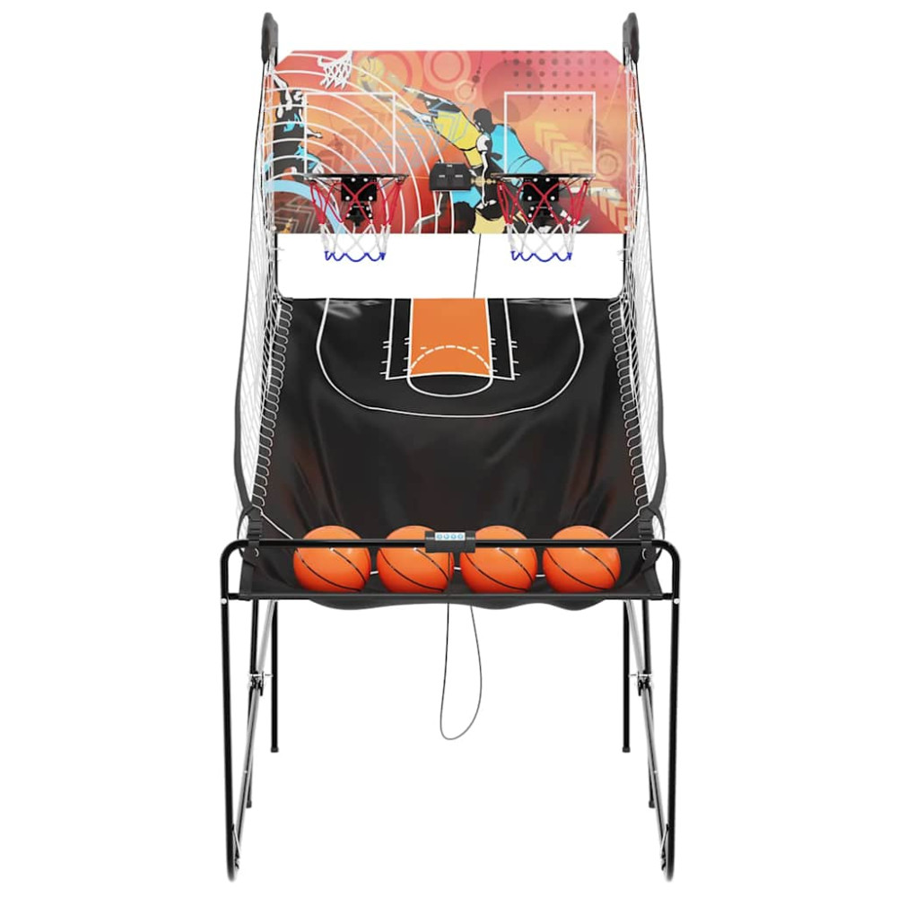 Produktbild för Basketbolls arkadmaskin med 4 bollar för 2 spelare