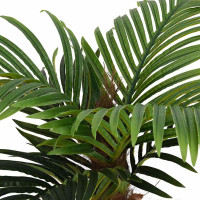 Produktbild för Konstgjord palm 12 blad 150 cm grön