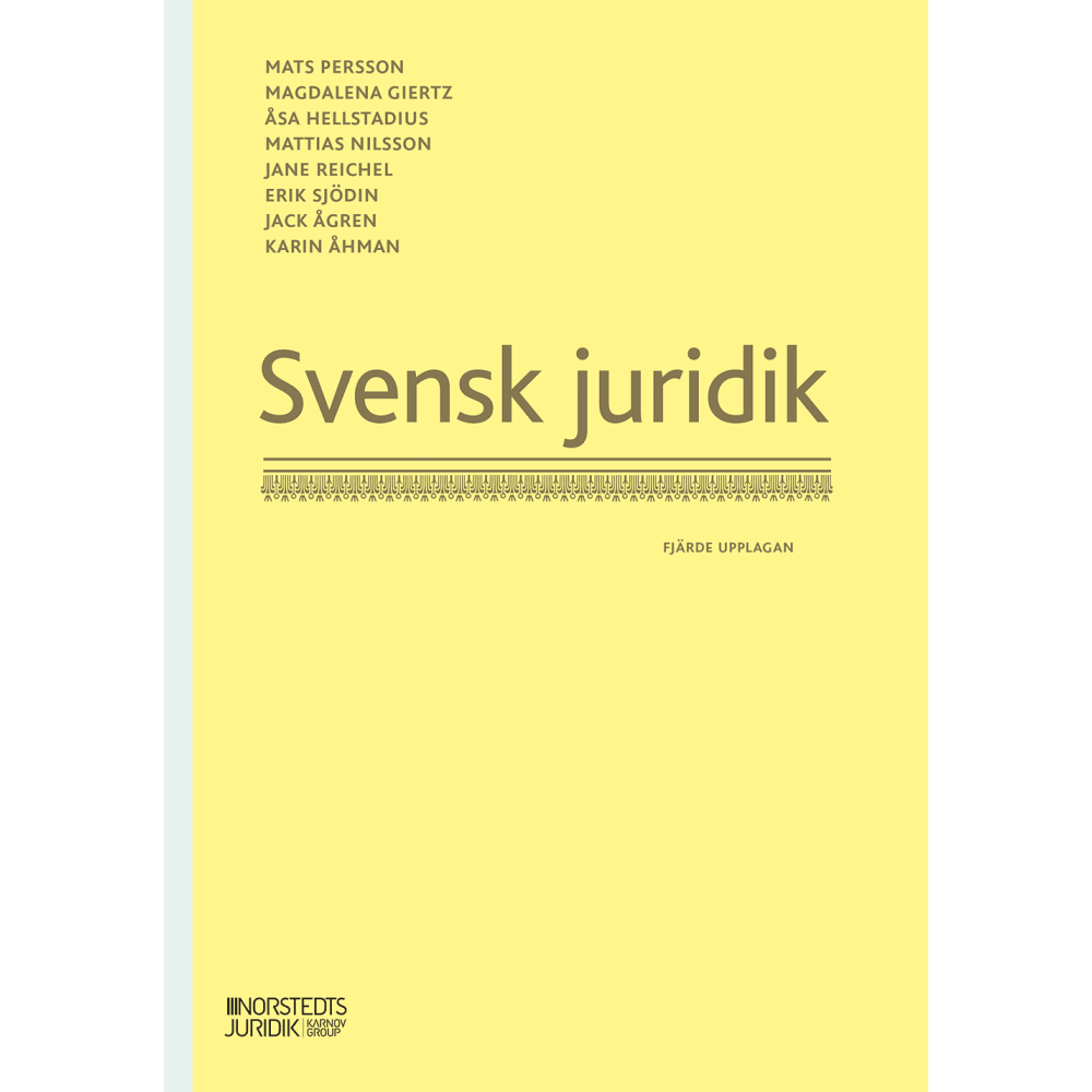 Produktbild för Svensk juridik (häftad)
