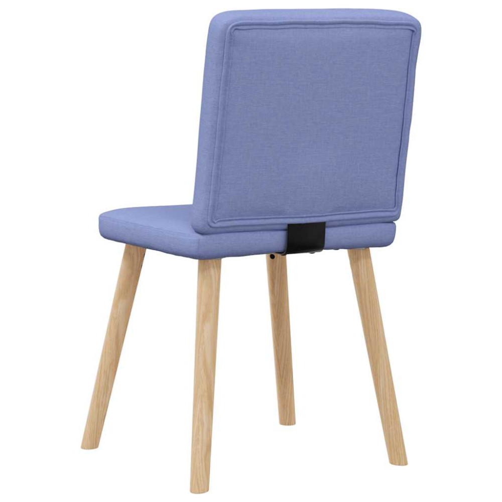 Produktbild för Matstolar 4 st Jeans blått tyg