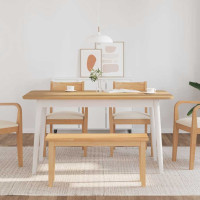 Produktbild för Bänk 90 cm massivt trä gummi