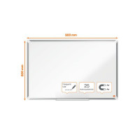 Produktbild för Whiteboard NOBO premium emalj 90x60cm