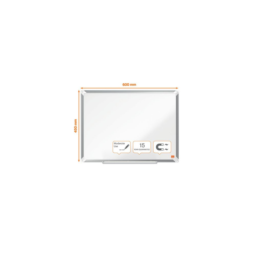 Produktbild för Whiteboard NOBO premium stål 60x45cm