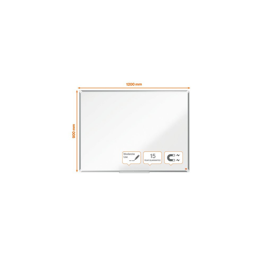 Produktbild för Whiteboard NOBO premium stål 120x90cm