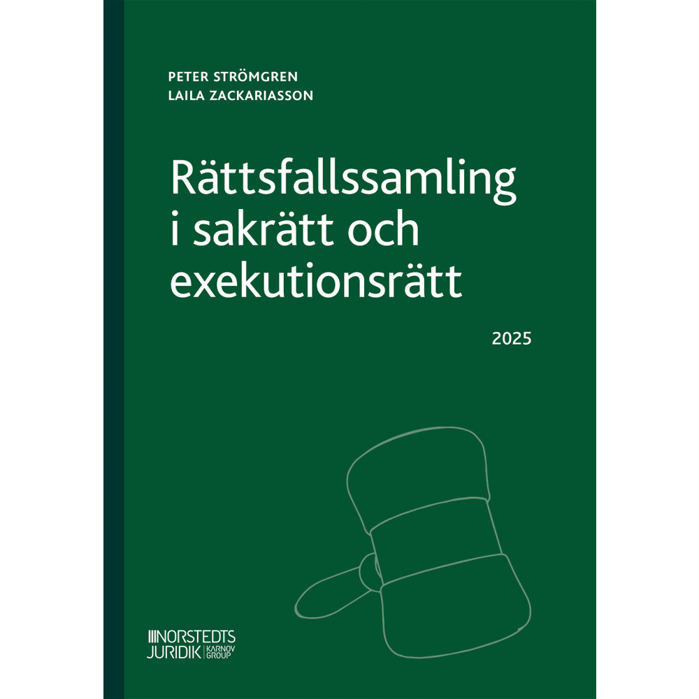 Produktbild för Rättsfallssamling i sakrätt och exekutionsrätt (häftad)
