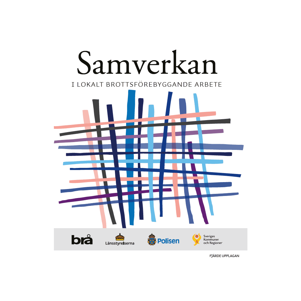 Produktbild för Samverkan - reviderad utgåva 2025 : I lokalt brottsförebyggande arbete (häftad)
