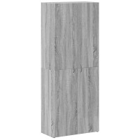 Produktbild för Arkivskåp grå sonoma 60x32x153 cm konstruerat trä