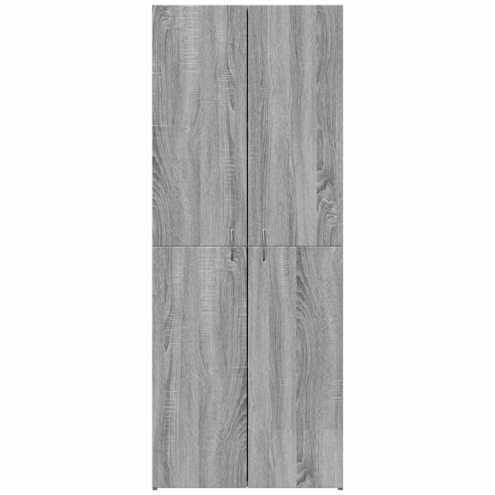 Produktbild för Arkivskåp grå sonoma 60x32x153 cm konstruerat trä