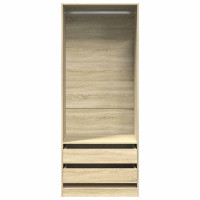 Produktbild för Garderob sonoma-ek 80x50x200 cm konstruerat trä