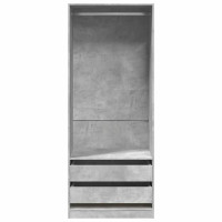 Produktbild för Garderob betonggrå 80x50x200 cm konstruerat trä