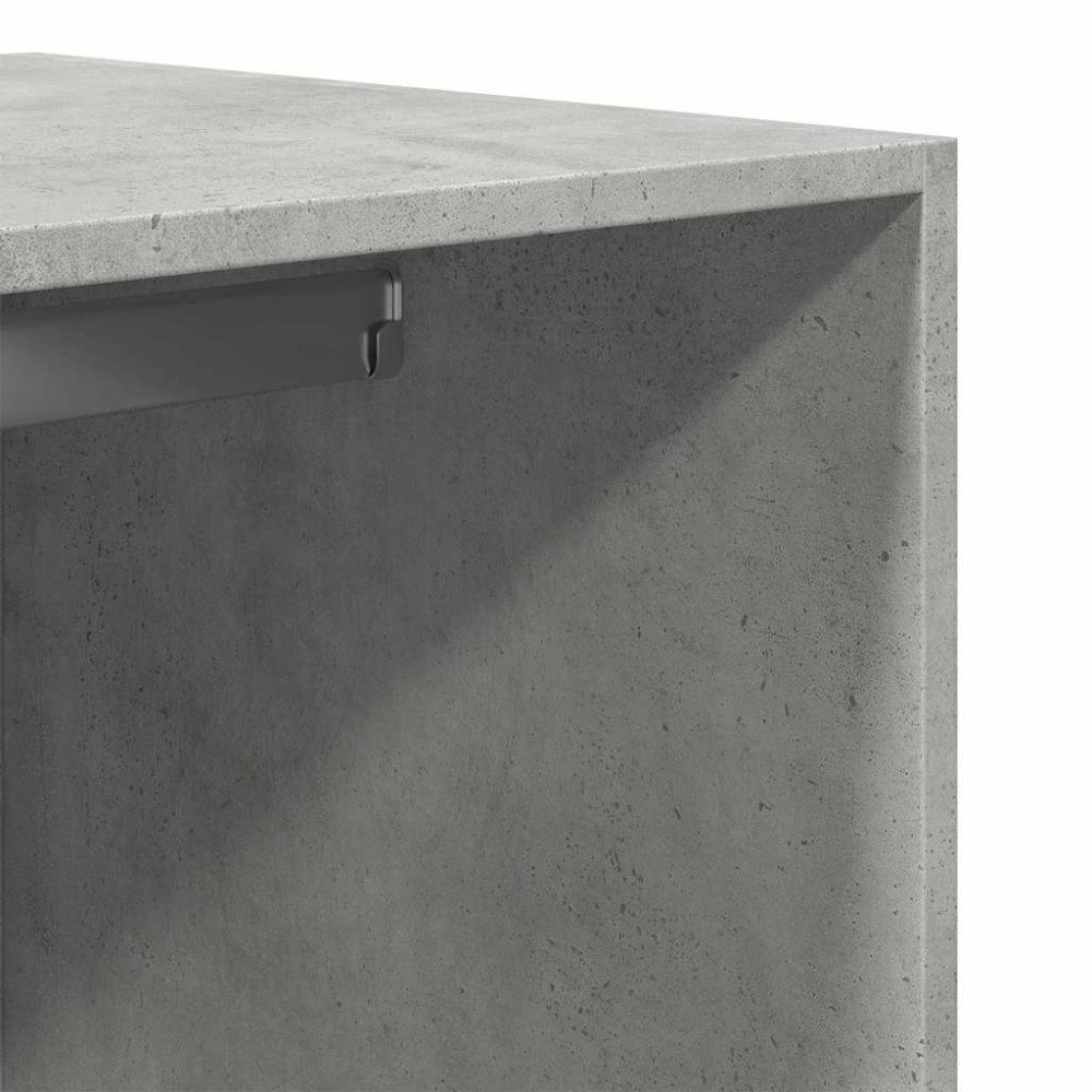 Produktbild för Garderob betonggrå 80x50x200 cm konstruerat trä