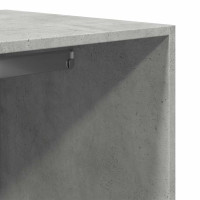 Produktbild för Garderob betonggrå 80x50x200 cm konstruerat trä