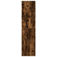 Produktbild för Garderob rökfärgad ek 80x50x200 cm konstruerat trä