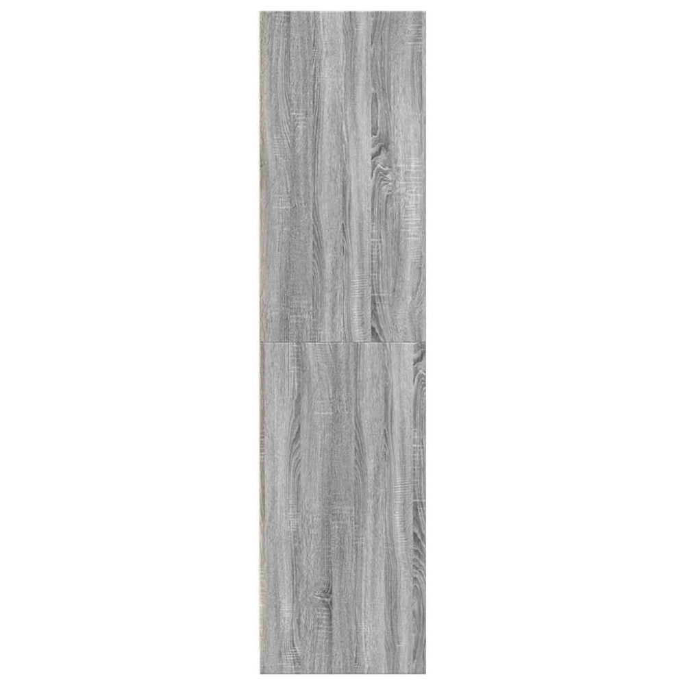 Produktbild för Garderob grå sonoma 80x50x200 cm konstruerat trä