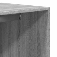 Produktbild för Garderob grå sonoma 80x50x200 cm konstruerat trä