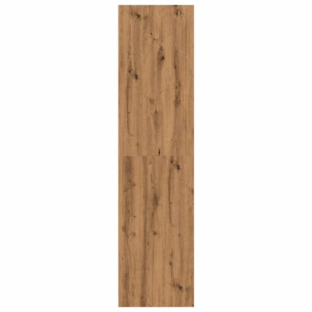 Produktbild för Garderob ek 80x50x200 cm konstruerat trä