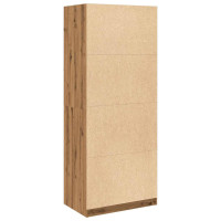 Produktbild för Garderob ek 80x50x200 cm konstruerat trä