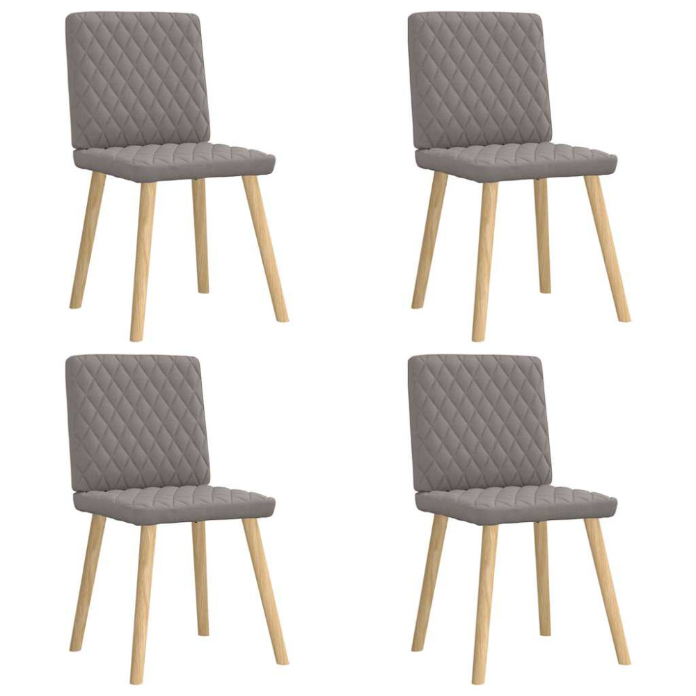 Produktbild för Matstolar 4 st taupe tyg