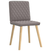 Produktbild för Matstolar 4 st taupe tyg